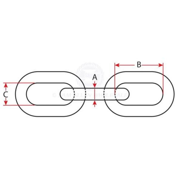 Sam Allen Anchor Chain - Stainless Steel - Short Link - 304G