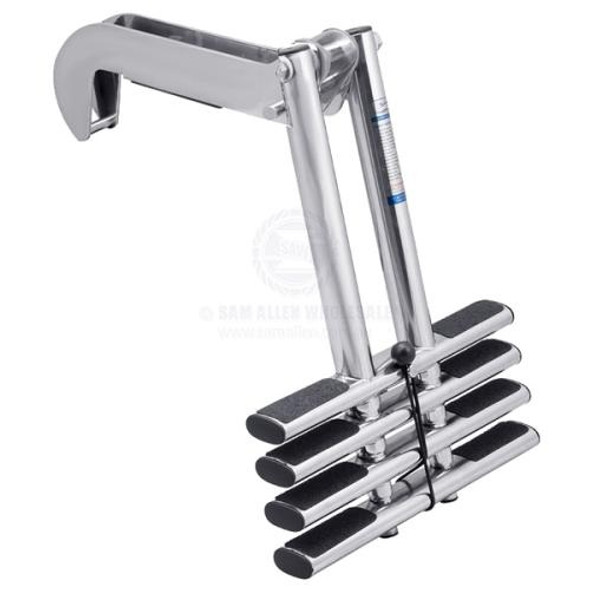 Ladders - Removable Telescopic - 4 Steps - Stainless Steel - Hook Over