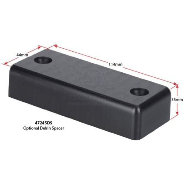 Ladder spacer black delrin suit 47245 hook over boarding 35mm thick