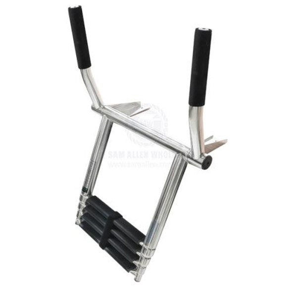 Relaxn Ladders - Over Platform Mount - Stainless Steel With Grab Rails - Telescopic