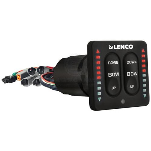 Lenco Trim Tab Switch Kit - Led Indicator Integrated Dual Actuator