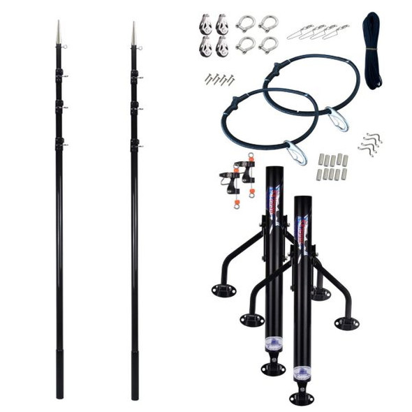 Reelax Reef 550 Black & Telescopic Kit Carbon Stainless Steel Rigging Kit