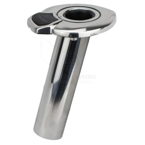 Rod Holder - 15° Streamline - Rotating - Stainless Steel
