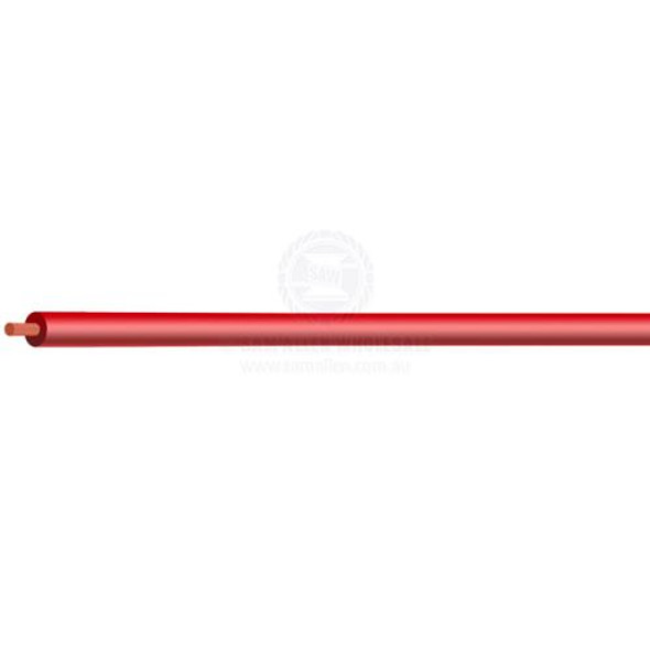 Cable Electrical Single Core Copper Insulated 6mm x 30m Roll Red