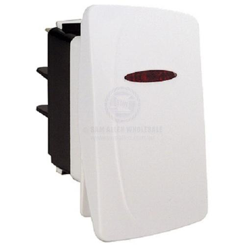 Switch Rocker Carling C4 Line LED On-Off 12V 20A White Left Hand