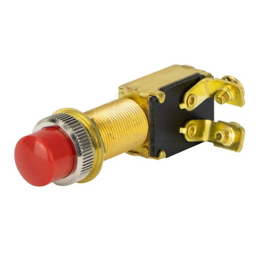 Switch Push Button Momentary (ON) CPB Knob with Red Boot 12V 20AMP