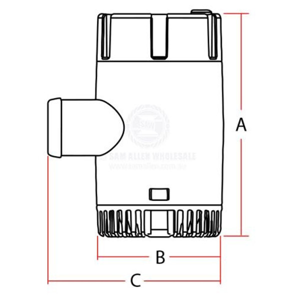 Pumps - Bilge 4000GPH - Submersible - TMC