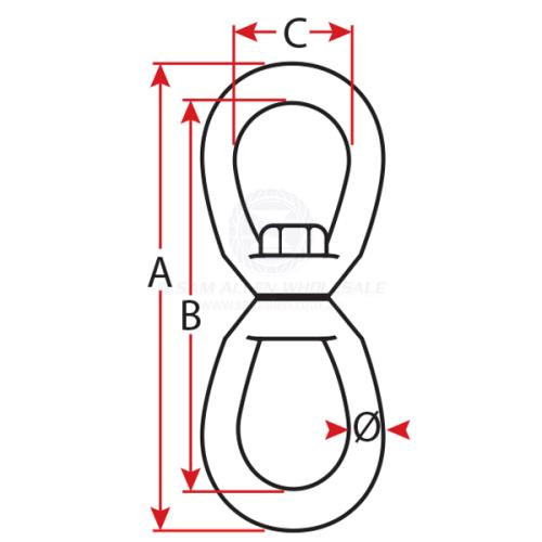 Swivel Connector - Galvanised