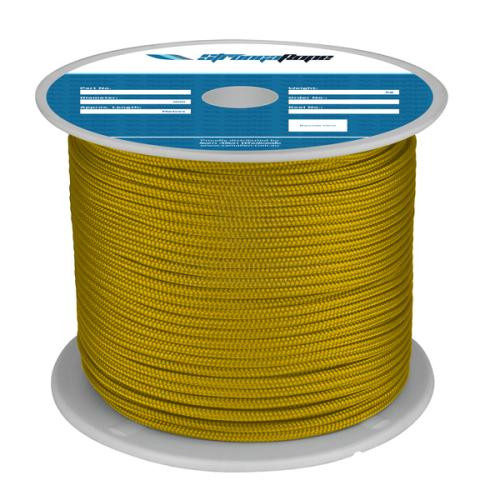 Strong Rope - Polyester Double Braid Solid Colour (Gold)
