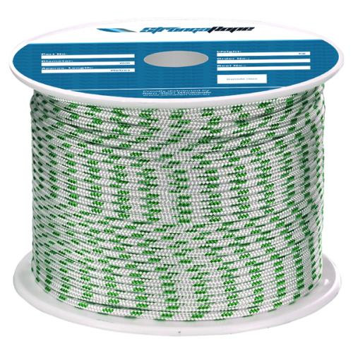 Strong Rope - Polyester Yachting Braid (Green Fleck)