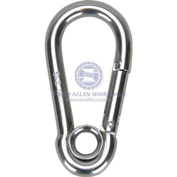 Spring Hooks with Eye/No Eye - Stainless Steel - 316G Spring Hooks with Eye/No Eye - Stainless Steel - 316G