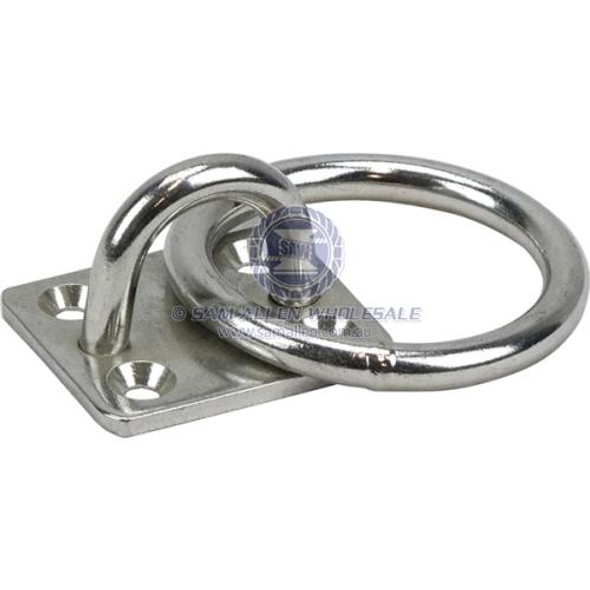 Pad Eyes With Ring - Rectangular - Stainless Steel - 316G Pad Eyes With Ring - Rectangular - Stainless Steel - 316G
