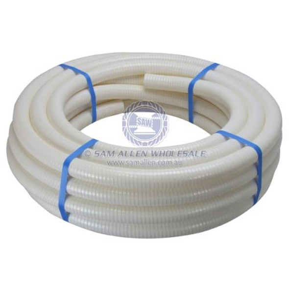 Hose Sanitation Nylon Reinforced PVC White 3/4 ID x 20m Roll