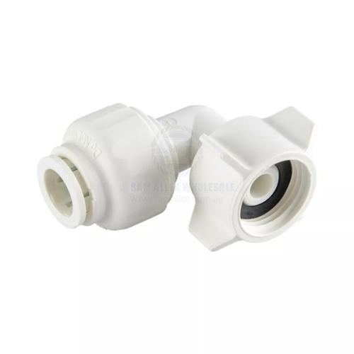 Connector Elbow Swivel - 12mm Tube X BSPF