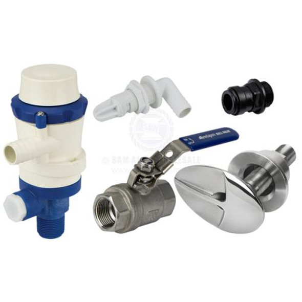 Deck Wash & Bait Tank Pickup Kit S/Steel Supersucker Suit 3/4 ID Flex Hose