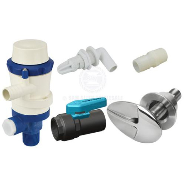 Deck Wash & Bait Tank Pickup Kit TD Supersucker Suit 3/4 inch ID Flex Hose