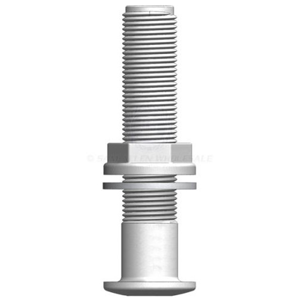 TruDesign Skin Fitting 3" BSP Long White 160mm Thread