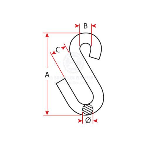 Riley S Hooks - Small Stainless Steel