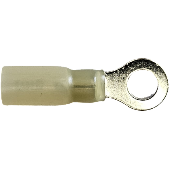 Marine Glue Lined Ring Terminal Yellow – 6mm – 30 Pack