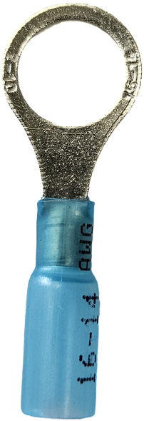 Marine Glue Lined Ring Terminal Blue – 10mm – 30 Pack