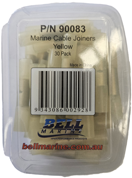 Marine Glue Lined Cable Joiner Yellow – 6-8mm – 30 Pack