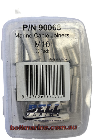 Cable Joiners M10 Tinned Copper – 30 Pack