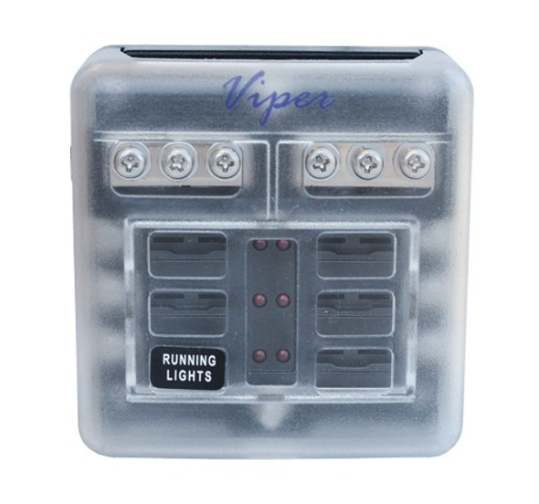 6 Gang Blade Fuse Holder For Marine Use