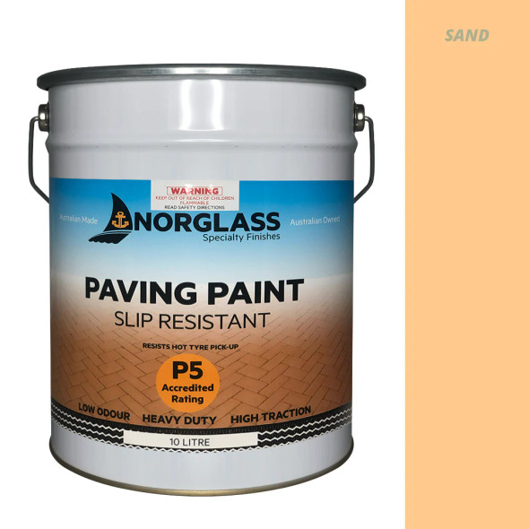 Norglass Paving Paint Slip Resistant Sand 10 Litre Norglass Paving Paint Slip Resistant Sand 10 Litre