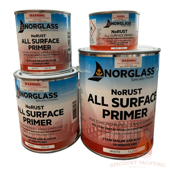 Norglass NoRUST All Surface Primer in White Size Range