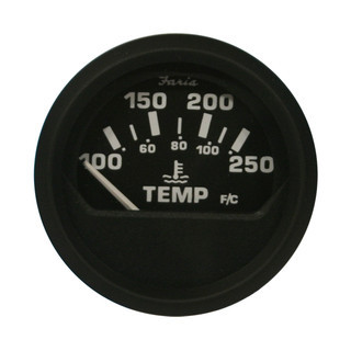 Faria Euro 2" Water Temperature Gauge