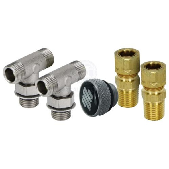 Hydraulic Hose Connector Second Station Fittings Kit 3/8"