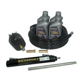 Seafirst Hydraulic Stern Drive Steering Kit Up to 150hp with 15m Hose