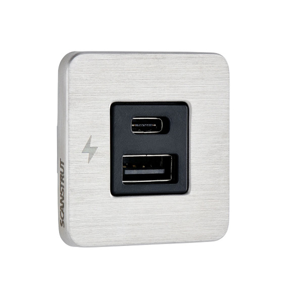 Scanstrut Charge Socket Tile Interior USB A USB C 12/24V