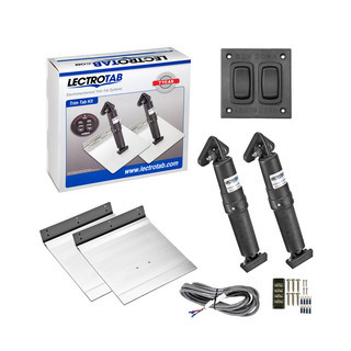 LectroTab Trim Tab Kit 9 x 9" with Aluminium Plates & Standard Switch