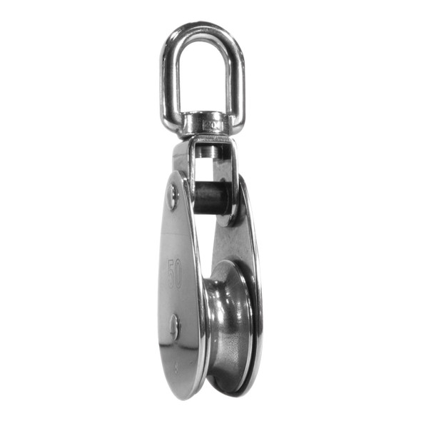 Stainless Steel Single Swivel Blocks – Nylon or Stainless Sheave