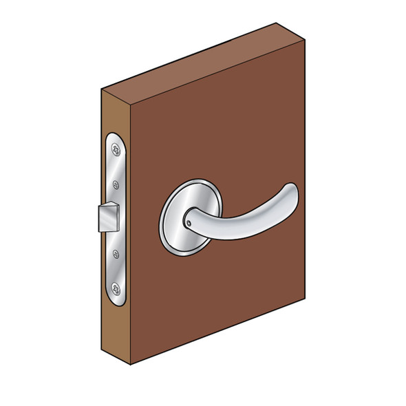 SouthCo McCoy Chrome Brass Lockable Door Lock Sets