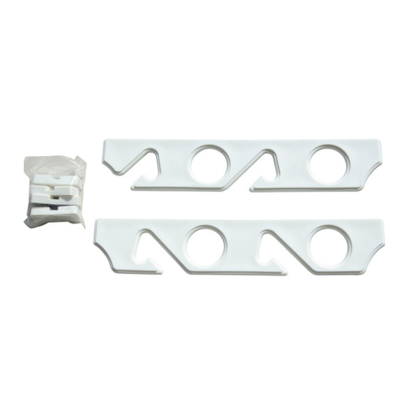 Rod Storage Holder Racks - White Polymer