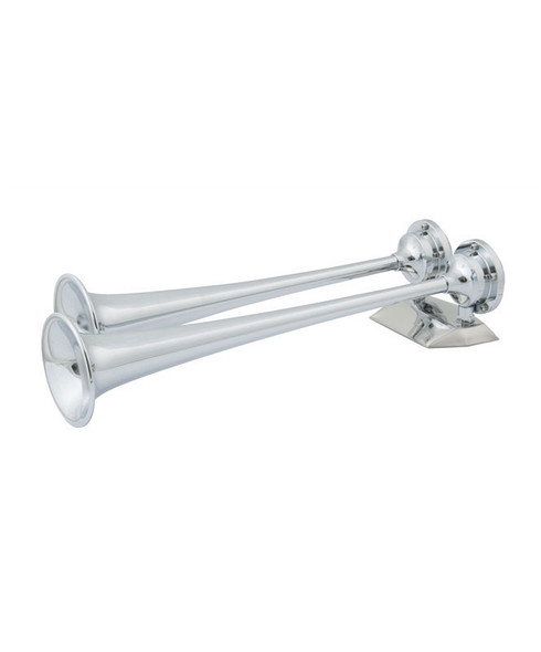 Marinco 12V Chrome Plated Dual Trumpet Air Horn