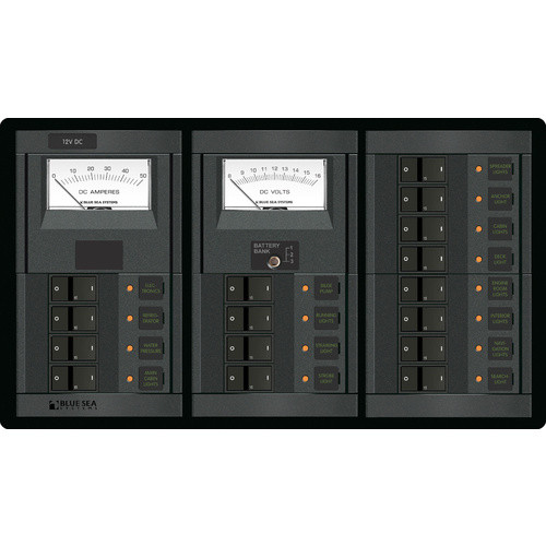 Blue Sea 360 Panel 12 Volt DC 16 Position