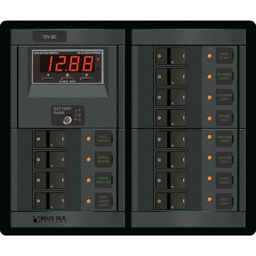 Blue Sea 360 Panel 12 Volt DC 12 Position