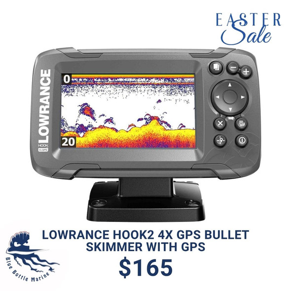 Lowrance Hook2 4x GPS Bullet Skimmer with GPS  - Easter Special