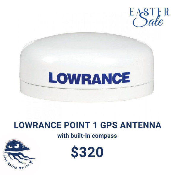 Lowrance Point 1 GPS Antenna with Built-In Compass - Easter Special