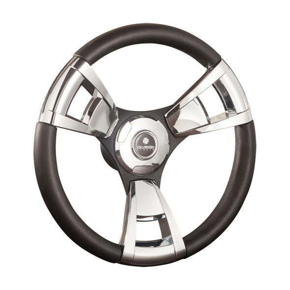 Gussi Italia Steering Wheel - Model 13 Three Spoke Aluminium