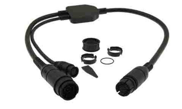 Raymarine Adaptor Cable (25 pin to 9 pin and 7 pin Y-Cable) attach DownVision