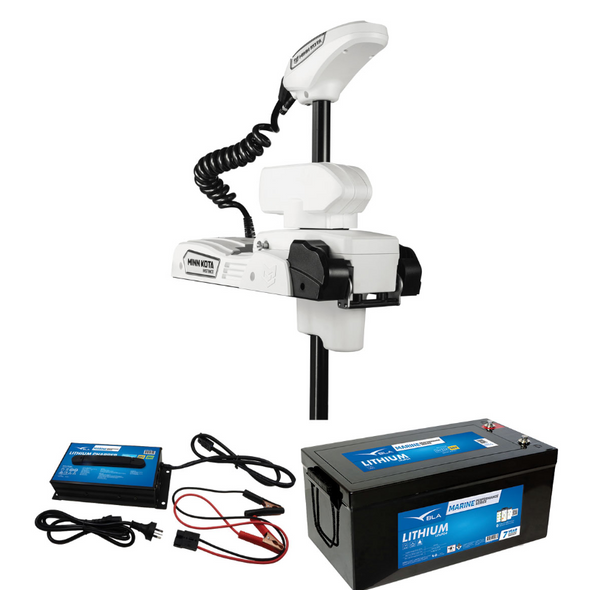 Minn Kota Terrova Instinct Quest with 36v 100ah Lithium Battery & Charger