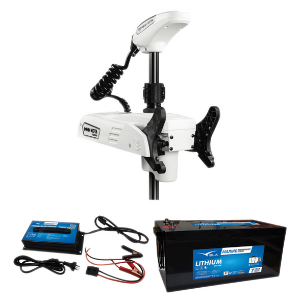 Minn Kota Riptide Terrova Quest with 36v 100ah Lithium Battery & Charger