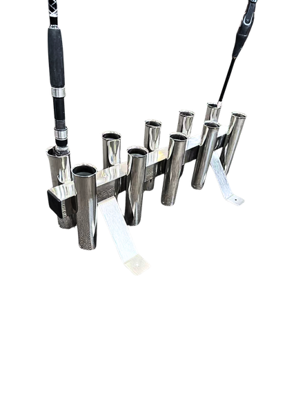 Viper Floor Mount or Mobile 10 Way Rod Rack for Mancave or Storage