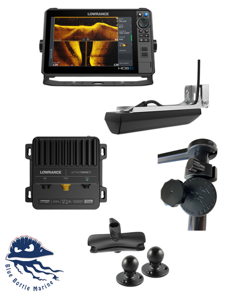Lowrance ActiveTarget 2 XL + HDS 10 Pro + 1600mm Black Pole + Ram Mounts Bundle