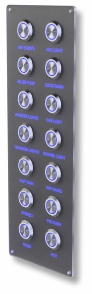 Custom Backlit Switch Panel 14 Gang