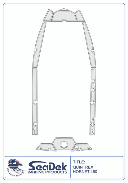SeaDek EVA Marine Flooring Kit Quintrex Hornet 450 2020-2026
